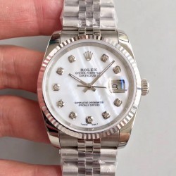 Replica Rolex Datejust 36MM 116234 MIT Stainless Steel 904L Mother Of Pearl Dial Swiss 3135