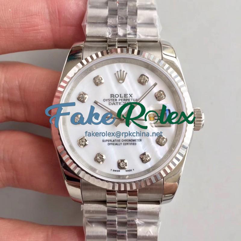 Replica Rolex Datejust 36MM 116234 MIT Stainless Steel 904L Mother Of Pearl Dial Swiss 3135