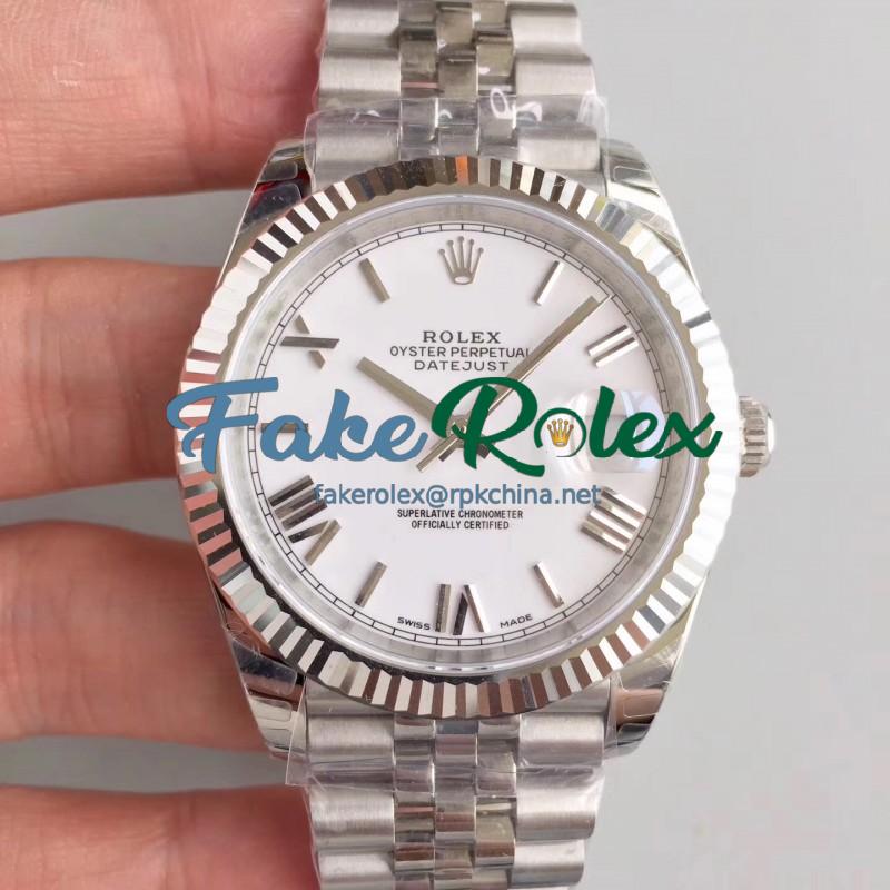 Replica Rolex Datejust II 126334 41MM 2018 EW Stainless Steel White Dial Swiss 3235