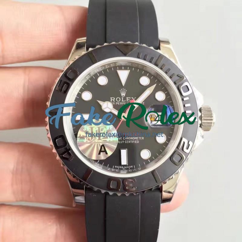 Replica Rolex Yacht-Master 40 116655 2018 JF Stainless Steel Black Dial Swiss 3135