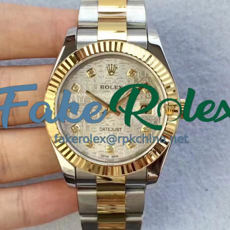 Replica Rolex Datejust II 126333 41MM N Stainless Steel & Yellow Gold Silver Dial Swiss 2836-2