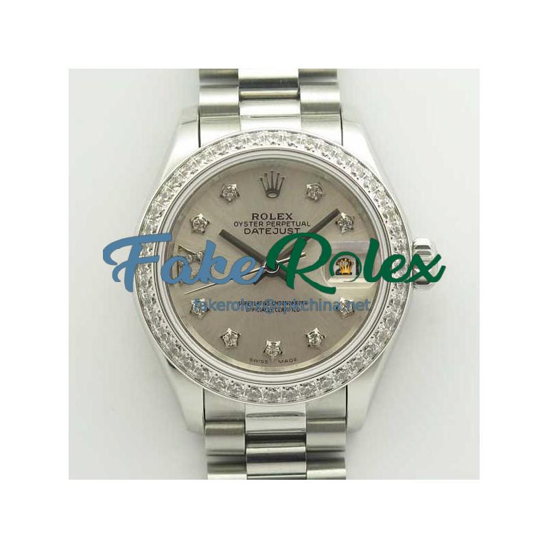 Replica Rolex Lady Datejust 28 279136RBR 28MM BP Stainless Steel & Diamonds Silver Dial Swiss 2671