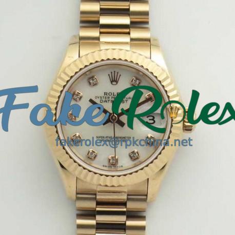 Replica Rolex Lady Datejust 28 279165 28MM BP Rose Gold Mother Of Pearl Dial Swiss 2671