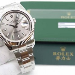 Replica Rolex Datejust II 116334 41MM EW Stainless Steel Anthracite Dial Swiss 3136