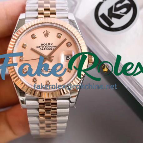 Replica Rolex Datejust II 116333 41MM KS Stainless Steel & Rose Gold Pink Mother Of Pearl Dial Swiss 2836-2
