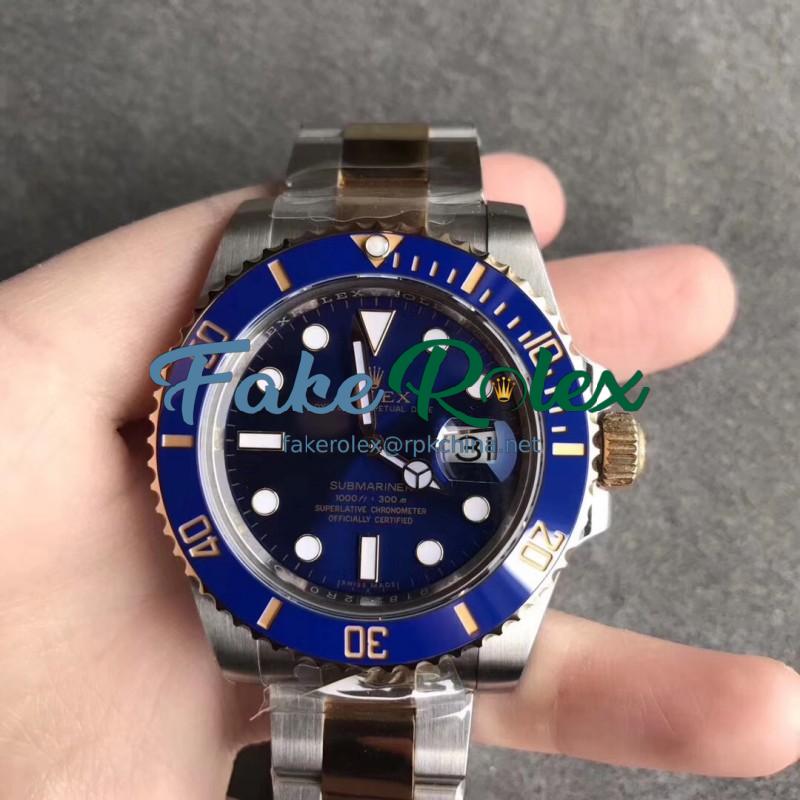 Replica Rolex Submariner Date 116613LB AR V2 Yellow Gold & Stainless Steel 904L Blue Dial Swiss 3135