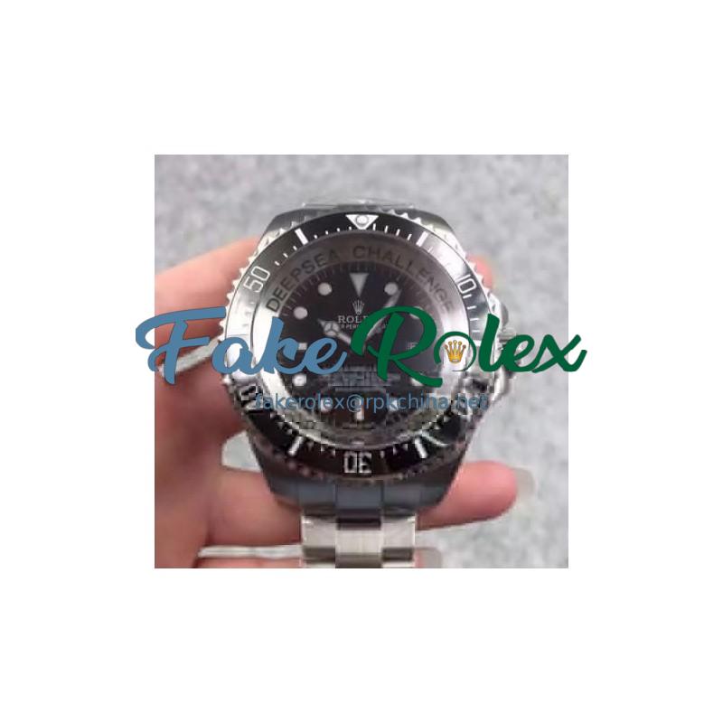 Replica Rolex DEEPSEA Challenge James Cameron V5 Stainless Steel Black Dial Swiss 2836-2