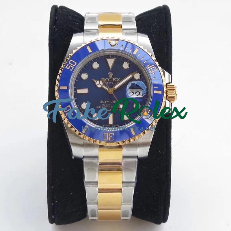 Replica Rolex Submariner Date 116613LB VR 18K Yellow Gold Wrapped & Stainless Steel Blue Dial Swiss 2836-2