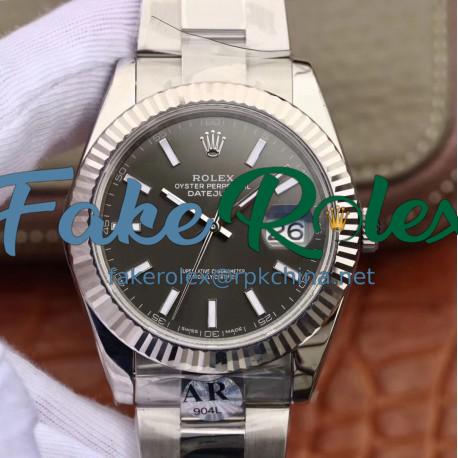 Replica Rolex Datejust II 41MM 126334 AR Stainless Steel 904L Anthracite Dial Swiss 2824-2