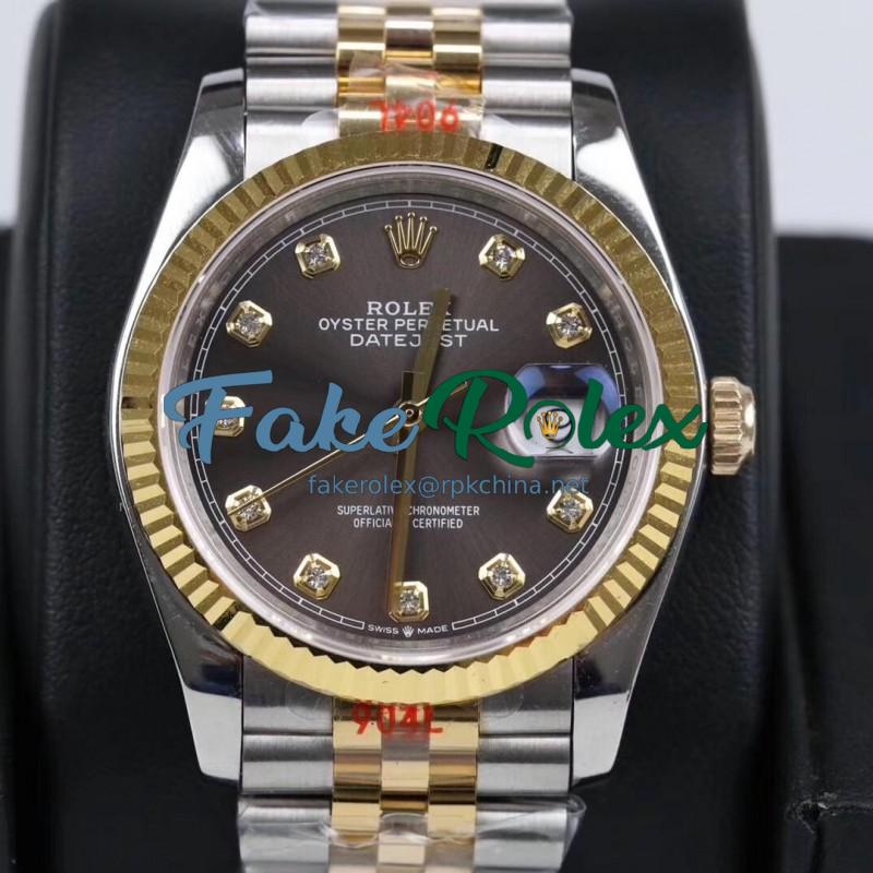 Replica Rolex Datejust 36MM 116233 GM Stainless Steel 904L & Yellow Gold Anthracite Dial Swiss 2824-2