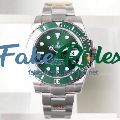 Replica Rolex Submariner Date 116610LV NAIL Maker Stainless Steel 904L Green Dial Swiss 3135