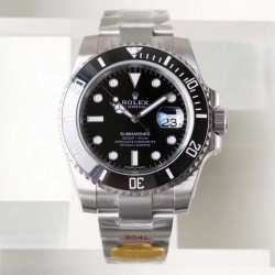 Replica Rolex Submariner Date 116610LN NAIL Maker Stainless Steel 904L Black Dial Swiss 3135