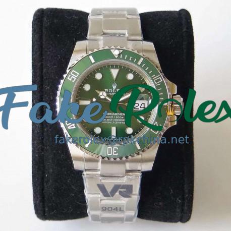 Replica Rolex Submariner Date 116610LV VR Stainless Steel 904L Green Dial Swiss 3135