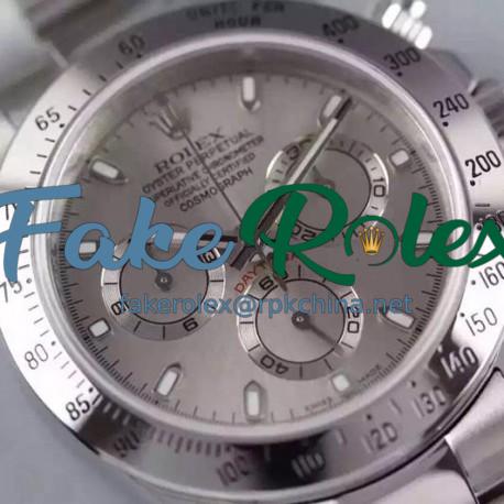 Replica Rolex Daytona Cosmograph 116520 JF Stainless Steel Anthracite Dial Swiss 7750 Run 6@SEC