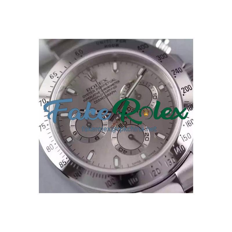 Replica Rolex Daytona Cosmograph 116520 JF Stainless Steel Anthracite Dial Swiss 7750 Run 6@SEC