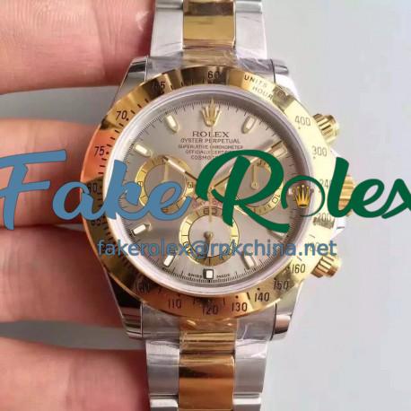 Replica Rolex Daytona Cosmograph 116503 JH Yellow Gold & Stainless Steel Anthracite Dial Swiss 4130 Run 6@SEC