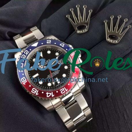 Replica Rolex GMT-Master II 116719BLRO UR Stainless Steel Black Dial Swiss 2836-2
