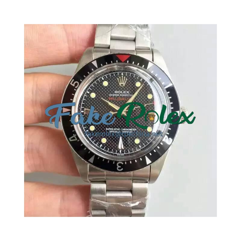 Replica Rolex Milgauss 6541 50TH Anniversary LF Stainless Steel Black Dial Swiss 2836-2