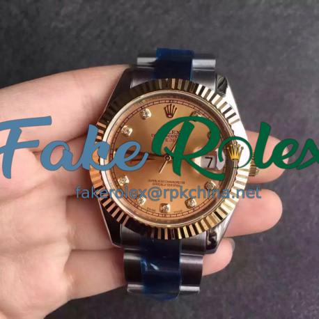 Replica Rolex Datejust II 116333 41MM Stainless Steel & Yellow Gold Champagne Dial Swiss 2836-2