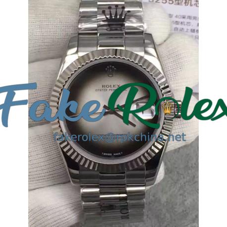 Replica Rolex Datejust 41 Lapis Lazuli HK Stainless Steel Gray Dial Swiss 3255
