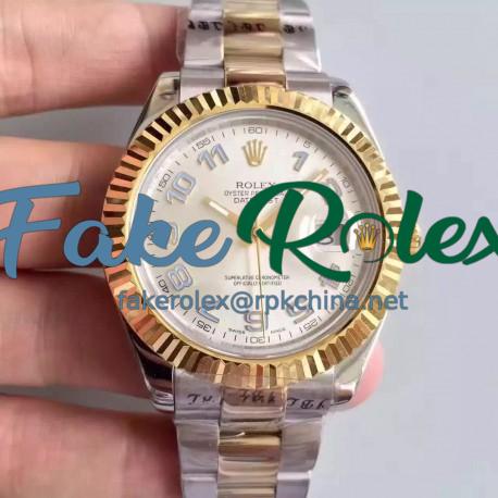 Replica Rolex Datejust 41 126333 41MM NF Stainless Steel & Yellow Gold Rhodium & Arabic Dial Swiss 2836-2