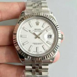 Replica Rolex Datejust II 116334 41MM NF Stainless Steel White Dial Swiss 2836-2