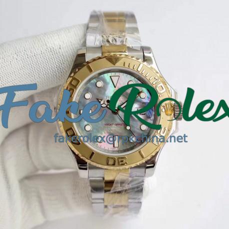 Replica Rolex Yacht-Master 40 116622 JF Stainless Steel & Yellow Gold Blue Mother Of Pearl  Dial Swiss 3135