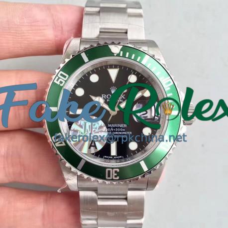 Replica Rolex Submariner Date 16610LV 50TH Anniversary JF Stainless Steel Black Dial swiss 3135