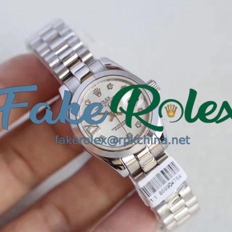 Replica Rolex Lady Datejust 28 279166 28MM N Stainless Steel Mother Of Pearl Dial Swiss 2671